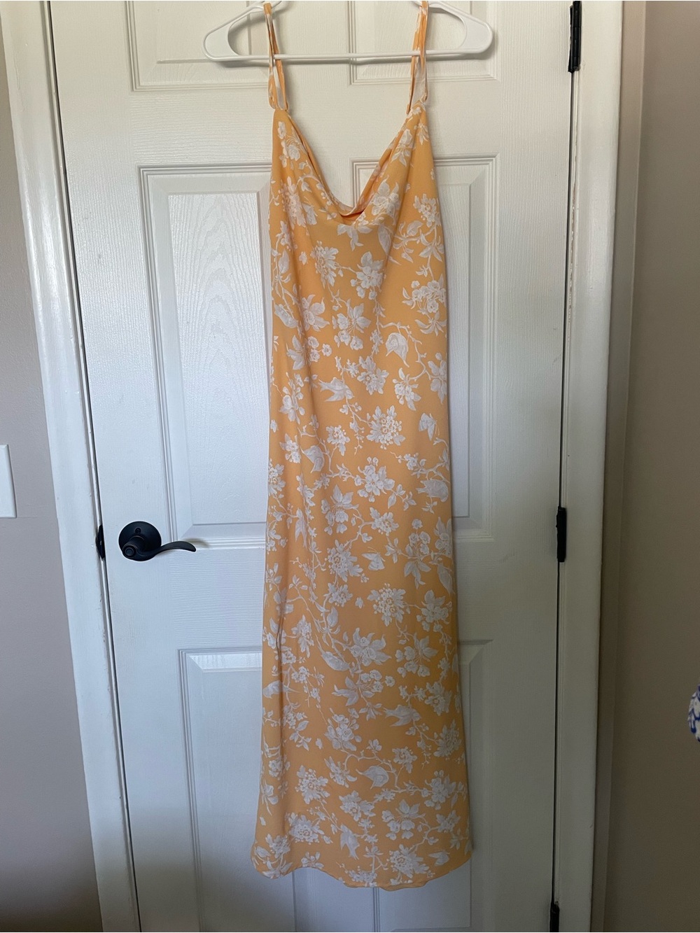Abercrombie & Fitch Yellow Floral Slip Dress